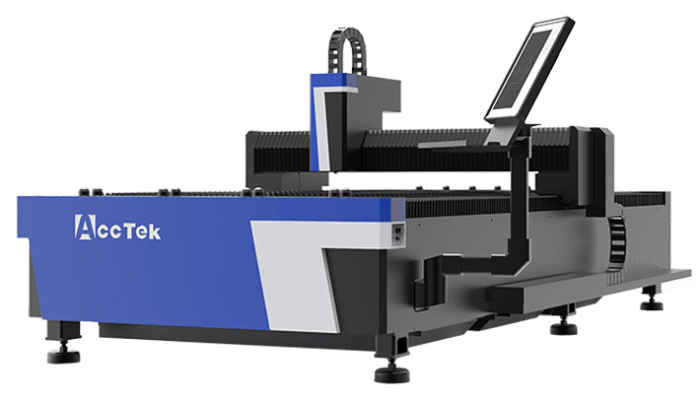 Renderizações acessíveis de máquinas de corte a laser de fibra