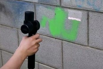 Laser Cleaning Graffiti