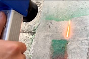 Laser Cleaning Graffiti